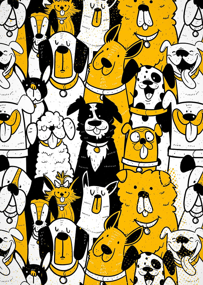 Cartoon Dogs Pattern