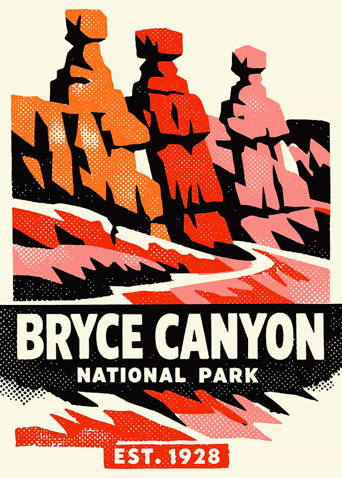 Bryce Canyon National Park Vintage Poster