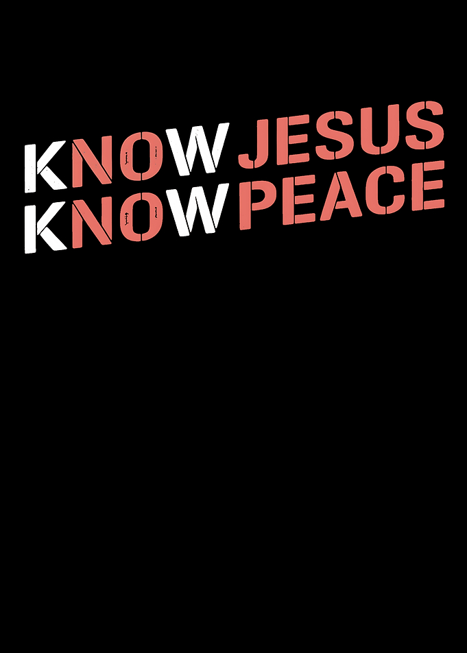 Know Jesus Know Peace Text Art