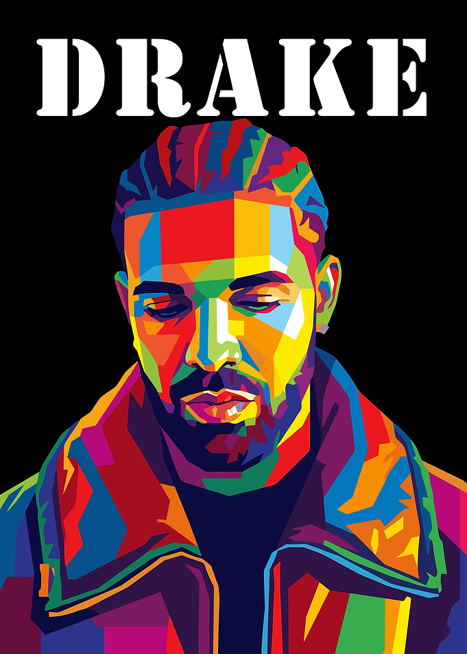 Drake Pop Art Portrait