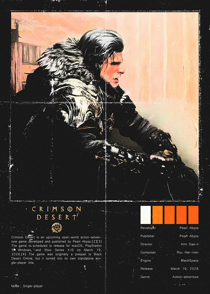 Crimson Desert Game Poster