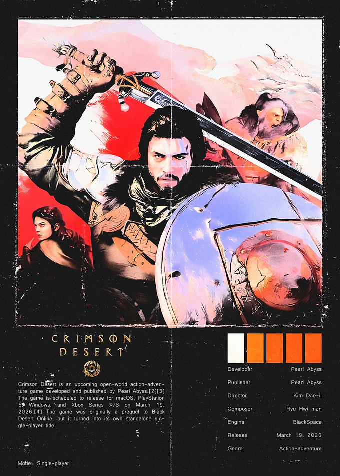 Crimson Desert Game Poster