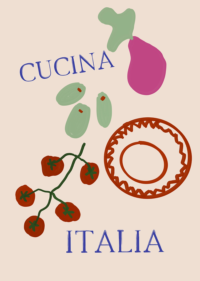Cucina Italia Food Illustration