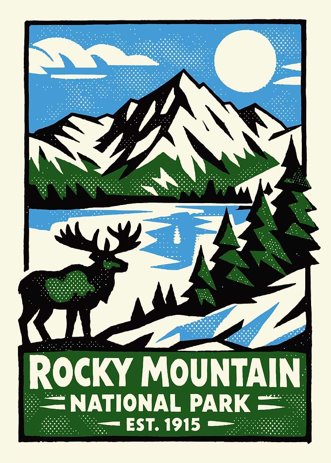 Rocky Mountain National Park Poster