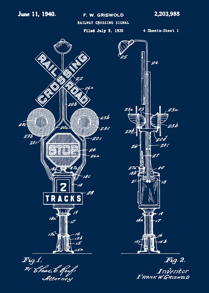 Railroad Crossing Signal Patent