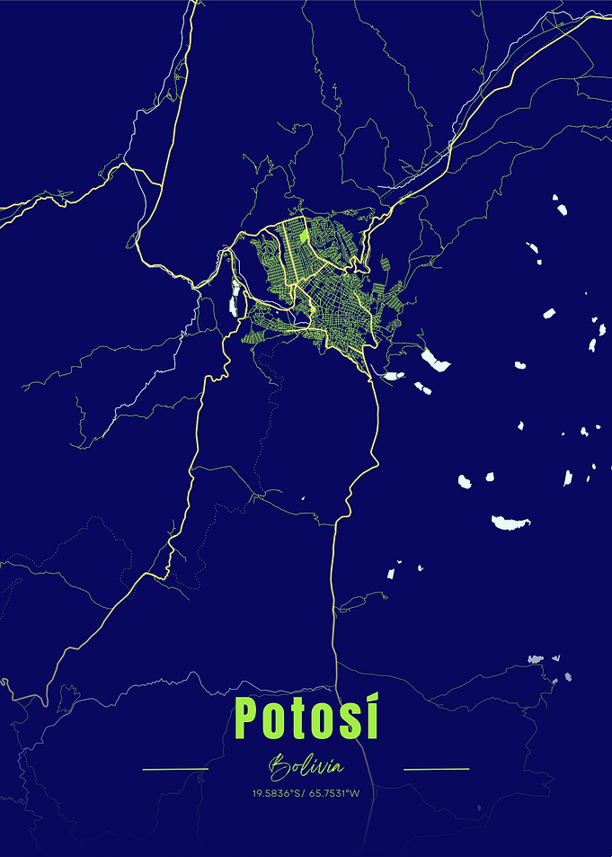 Potosi, Bolivia City Map