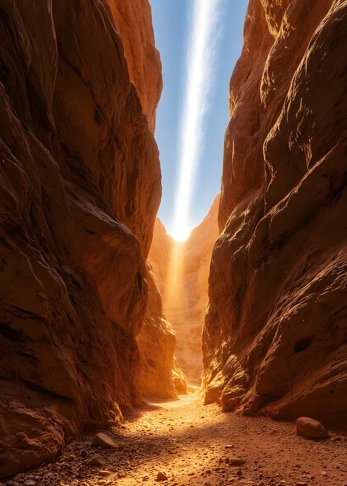 Sunlit Canyon Passage