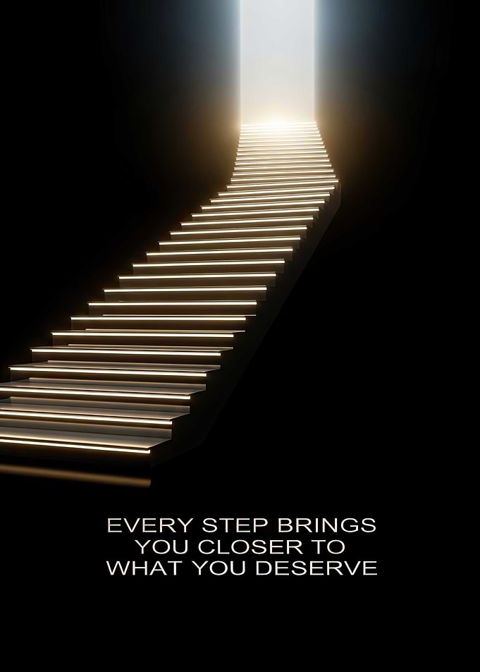 Stairway to Light: Motivational Steps