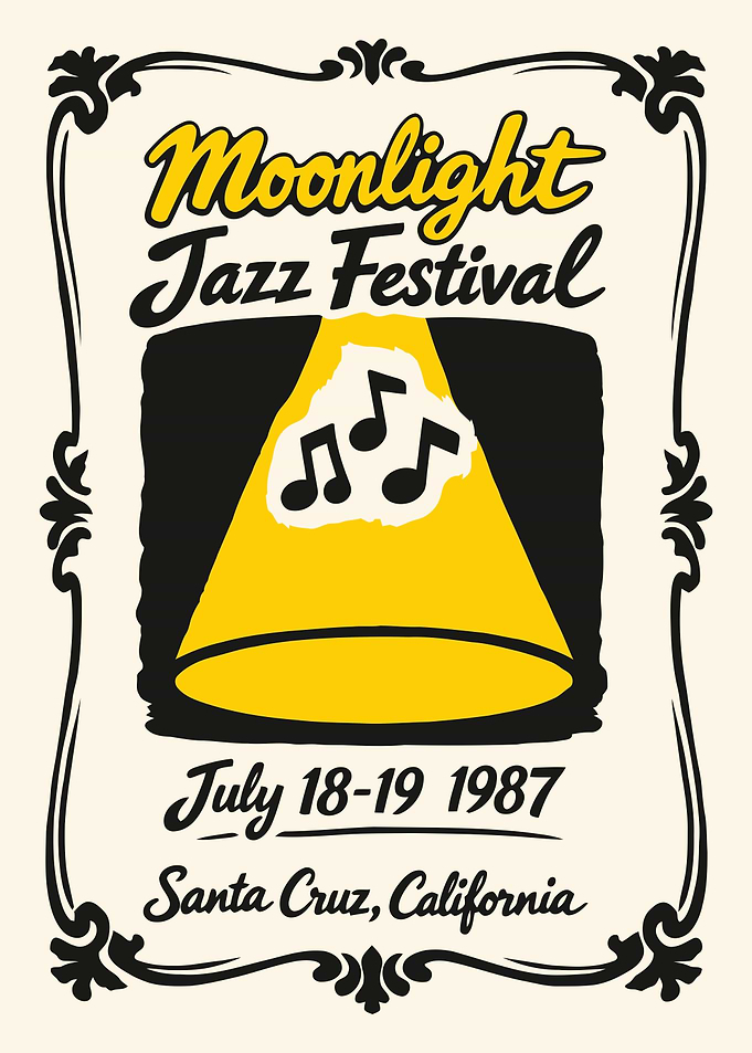 Moonlight Jazz Festival 1987 Poster