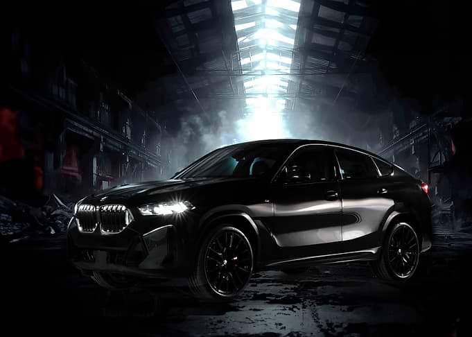 Sleek Black BMW X6 in Dark Setting