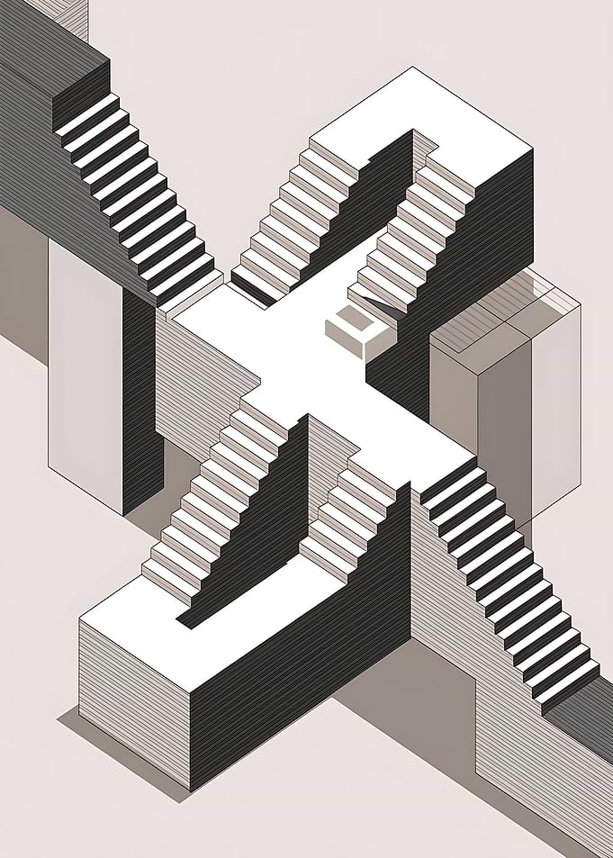 Impossible Staircase Architecture