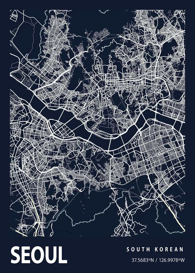 Seoul City Map Korean