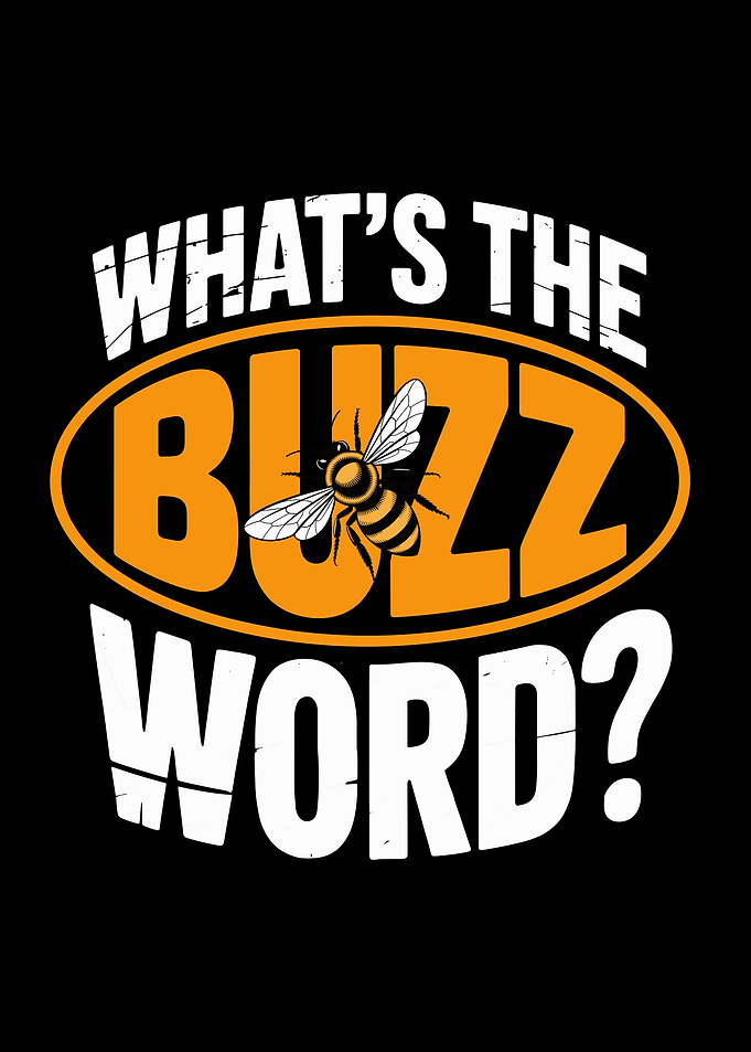 What's the Buzz Word Bee Illustration