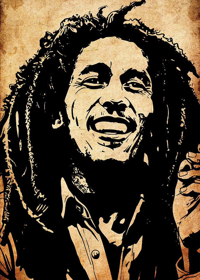 Bob Marley Portrait Art