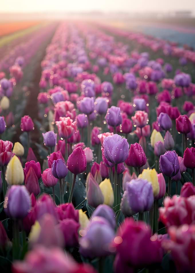 Tulip Field at Dawn