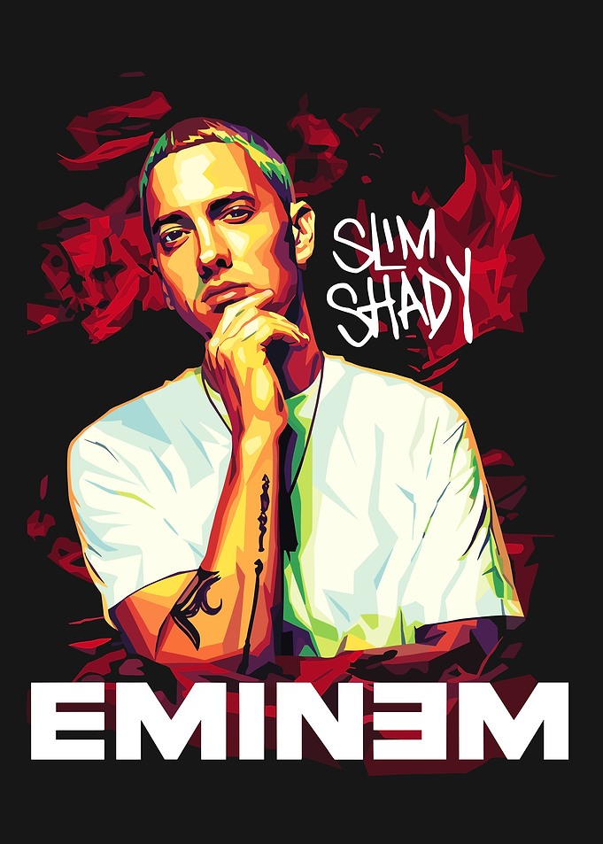 Eminem Slim Shady Portrait Art
