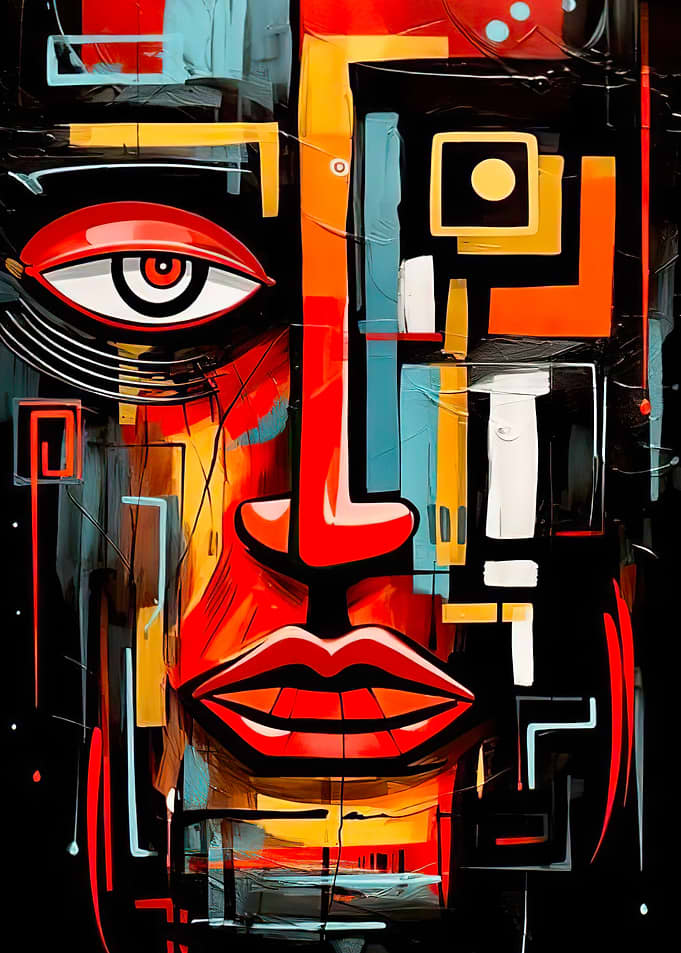 Abstract Face Painting