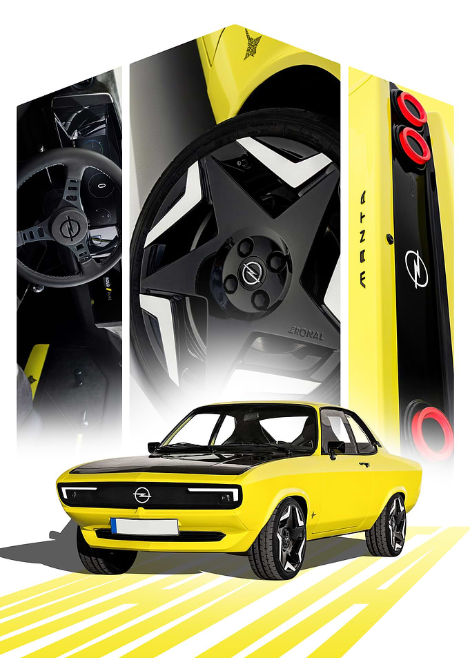 Yellow Opel Manta