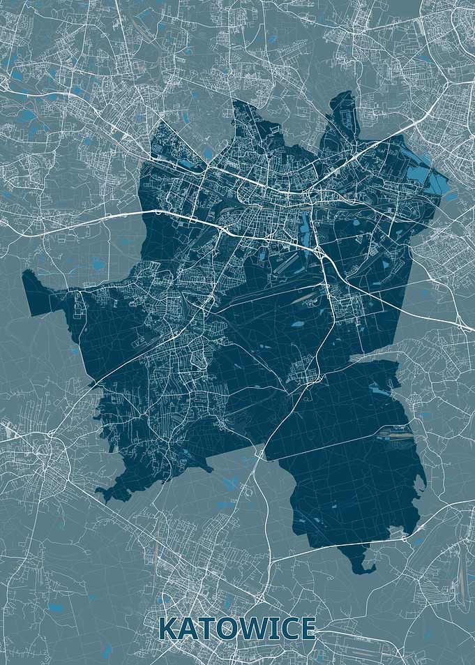 Katowice City Map