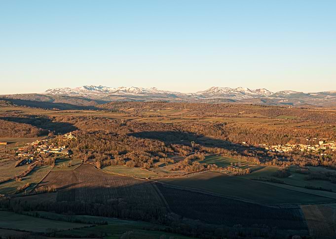Landscape with Mountains and Fields