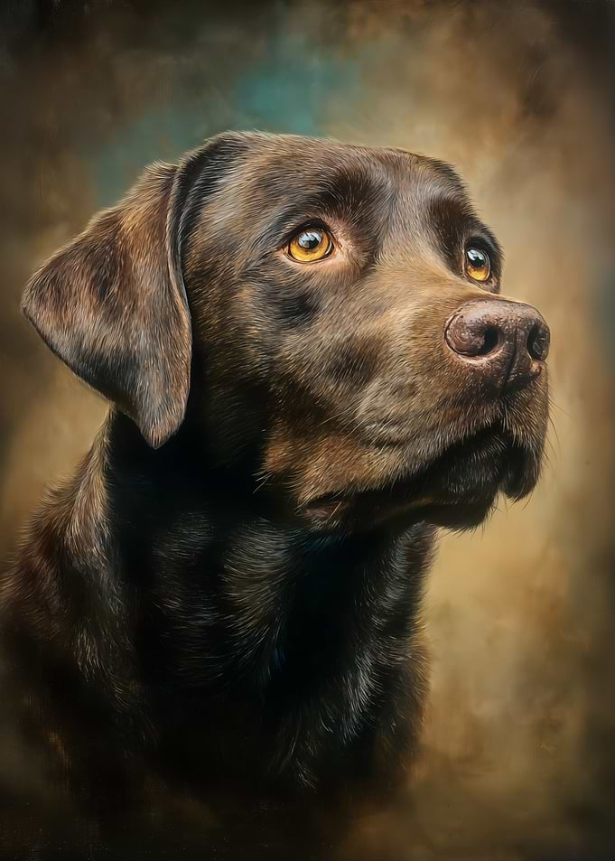 Chocolate Labrador Portrait