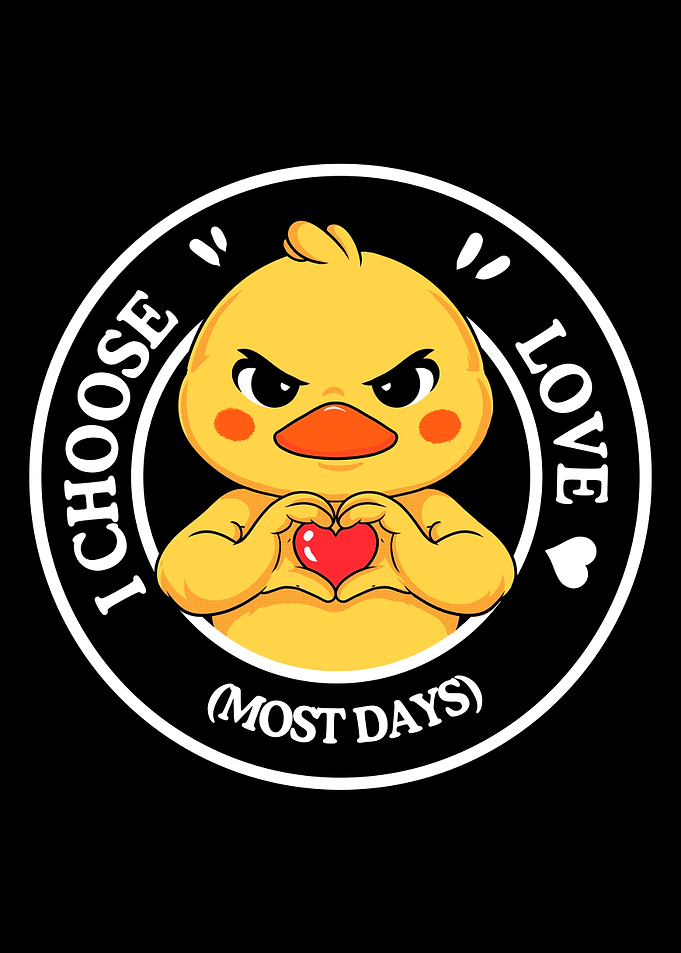 I Choose Love (Most Days) Duck