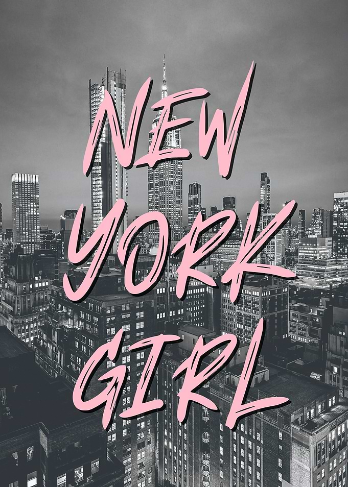 New York Girl Cityscape