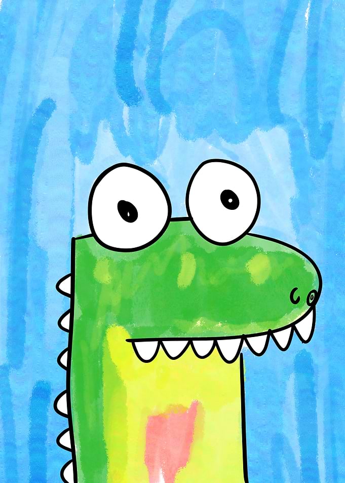 Cartoon Crocodile Illustration