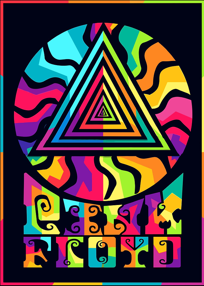 Pink Floyd Geometric Design