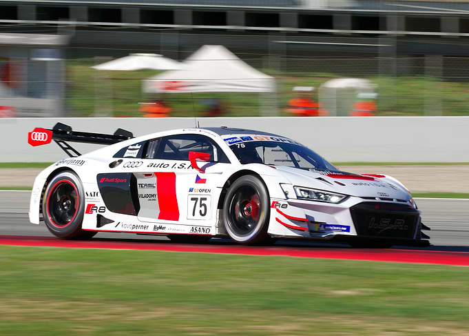 Audi R8 Race Car on Track