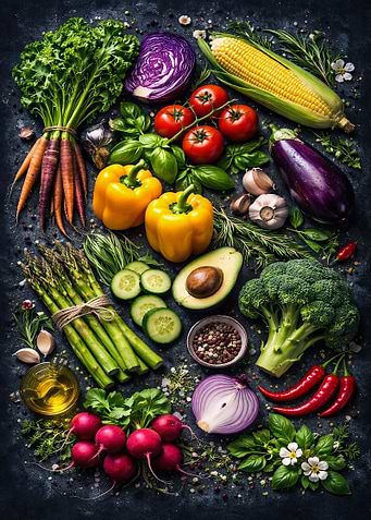 Fresh Garden Palette Vegetables