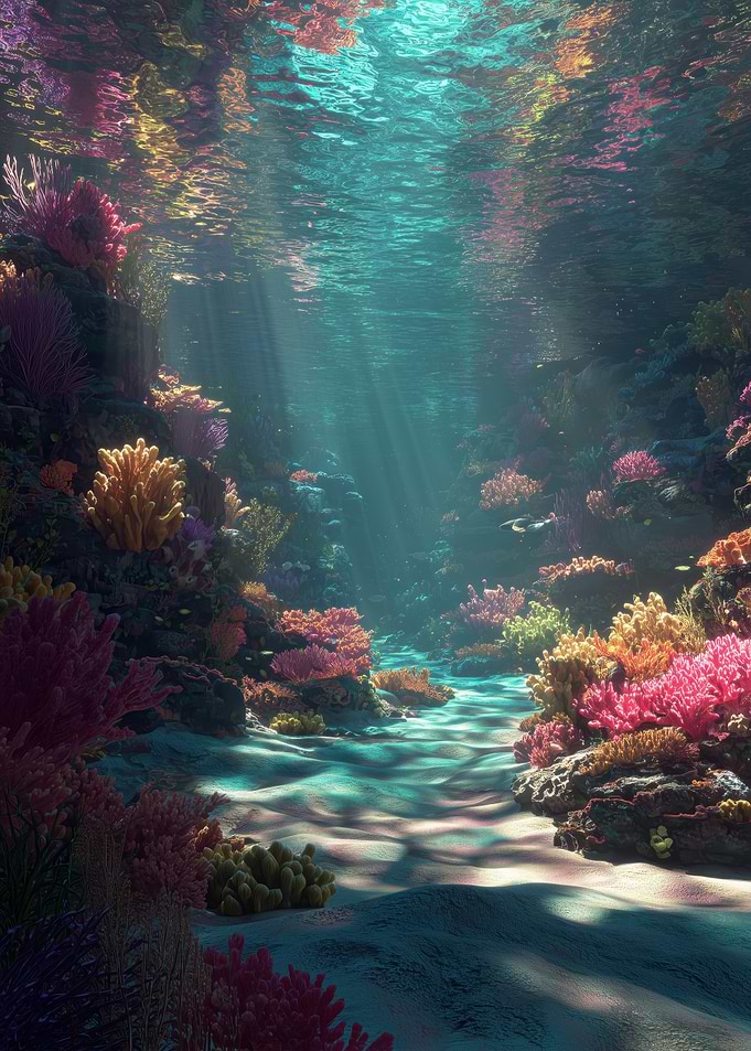 Underwater Coral Reef Scene