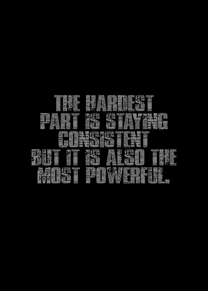 Consistency is Powerful Text Art