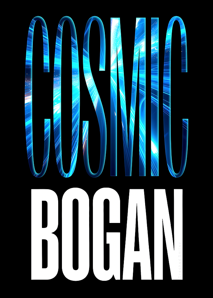 Cosmic Bogan – Galactic Typography Statement