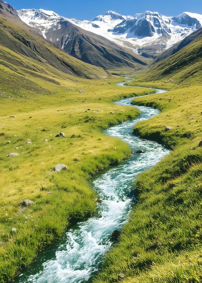 Mountain Stream Landscape