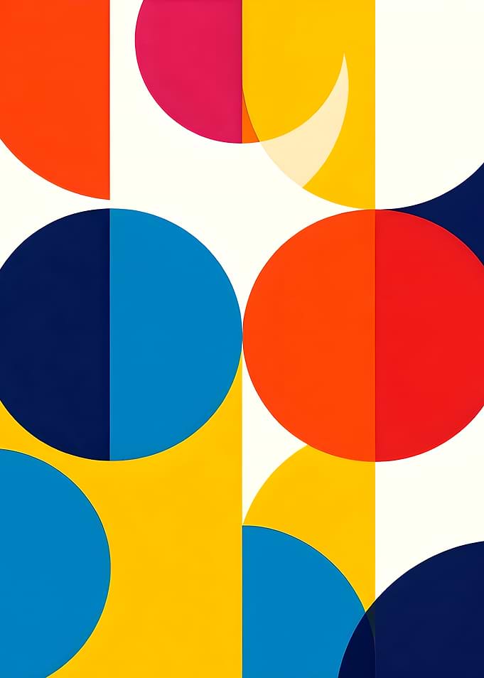 Abstract Geometric Colorful Pattern