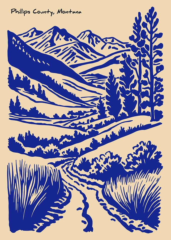 Phillips County, Montana Landscape Art