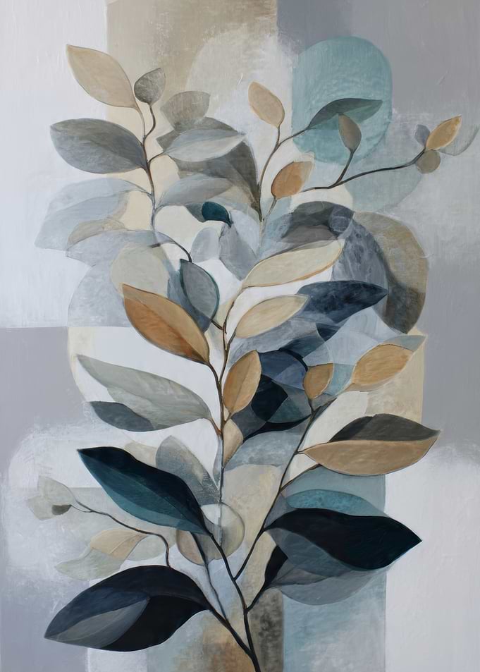 Abstract Leaves Painting