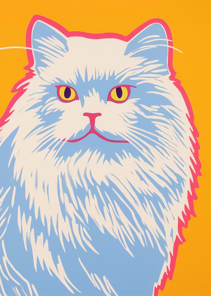 Pop Art Cat Portrait