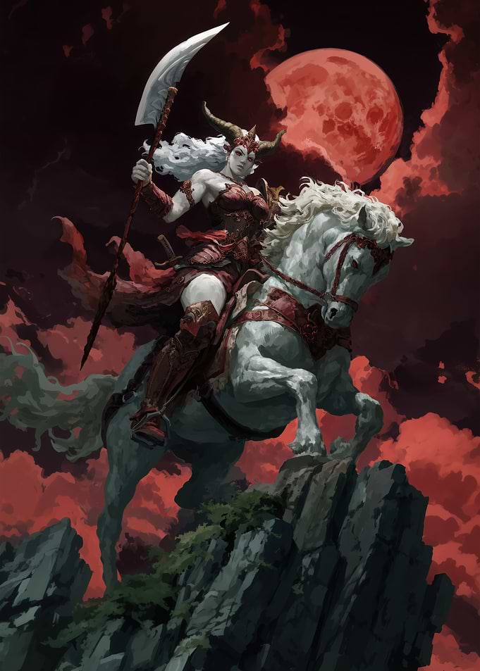 The Crimson Moon Warrior