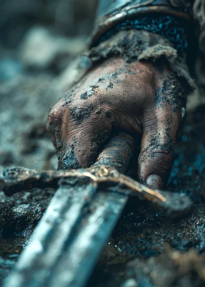 Warrior's Hand on Sword