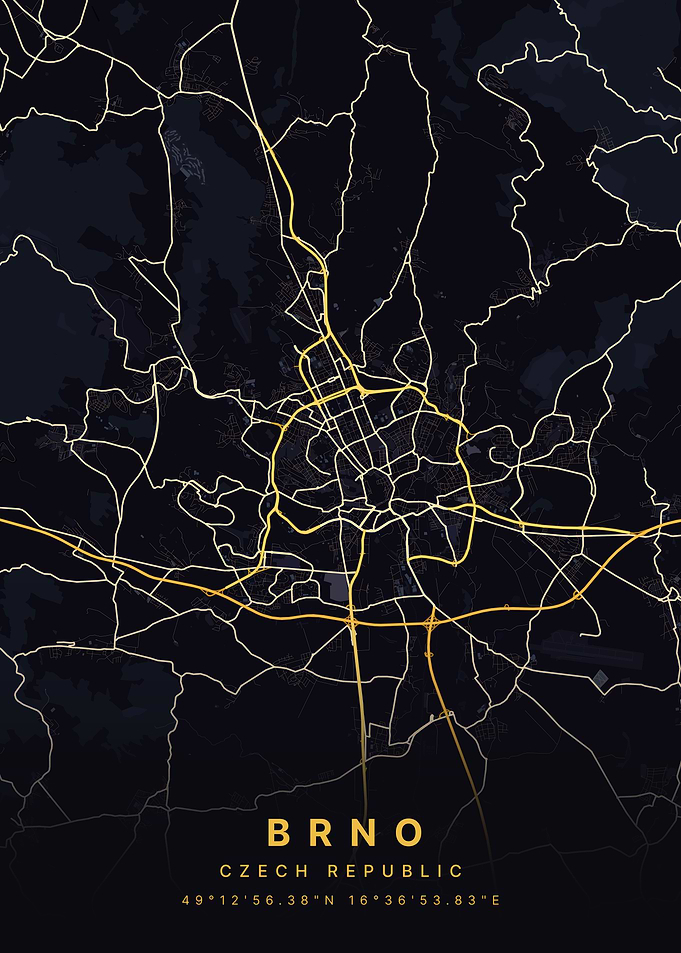 Brno, Czech Republic City Map