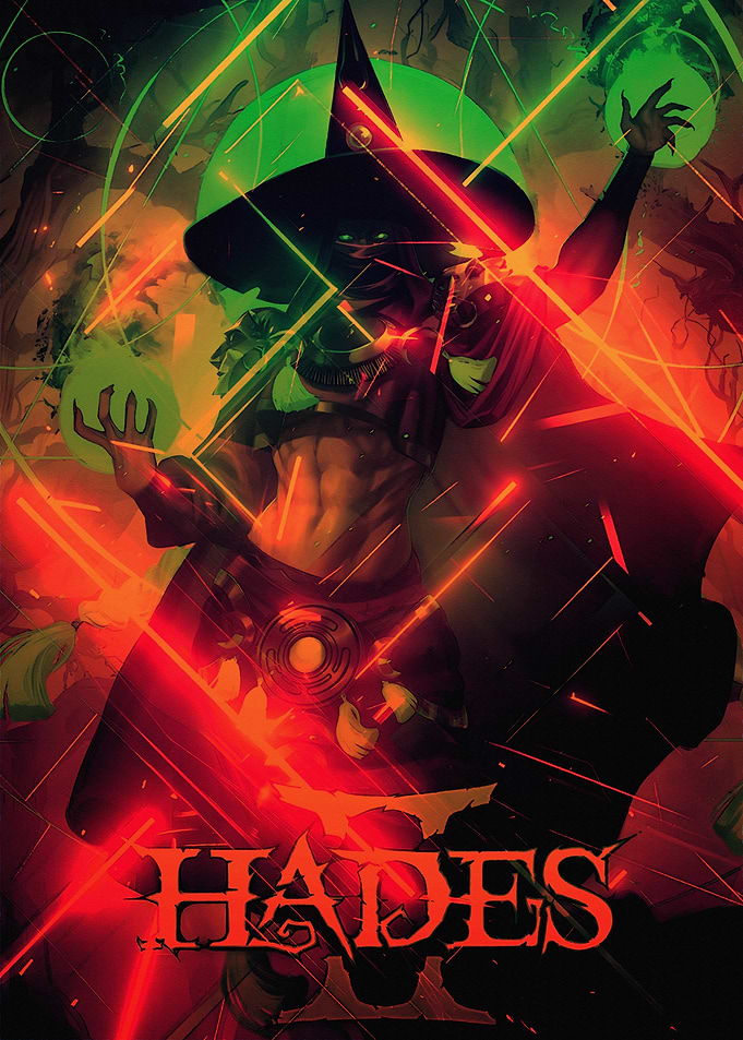 Hades 2 Character Art with Magic Orbs