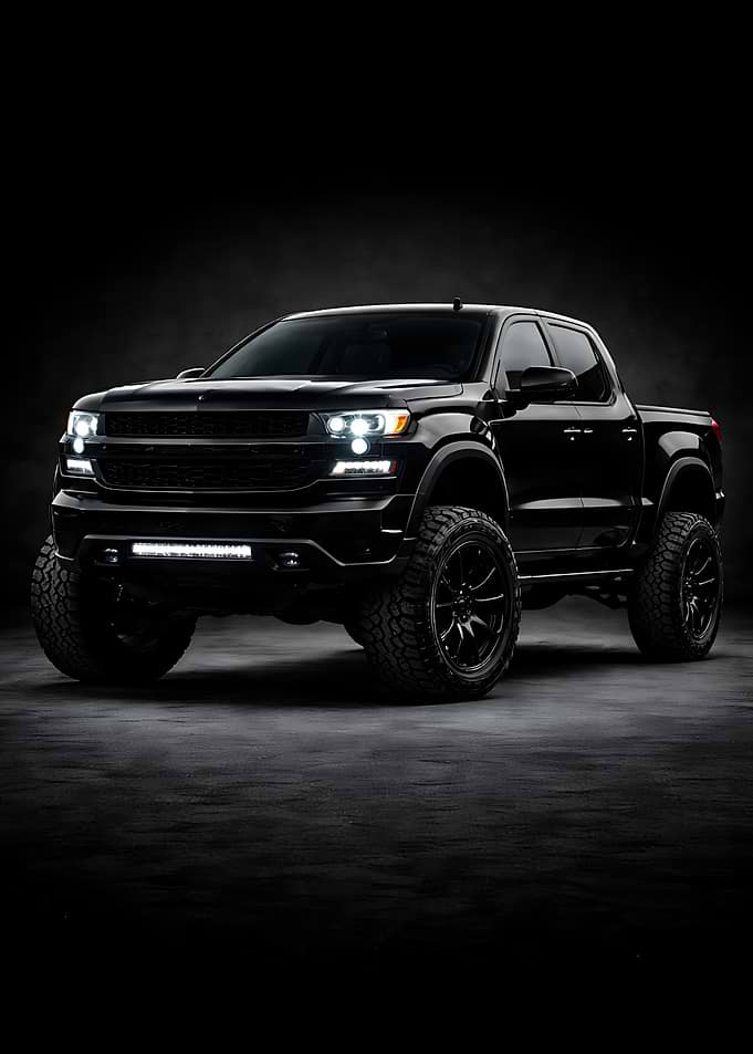 Pickup Truck Poster – Automotive Wall Art for Garage