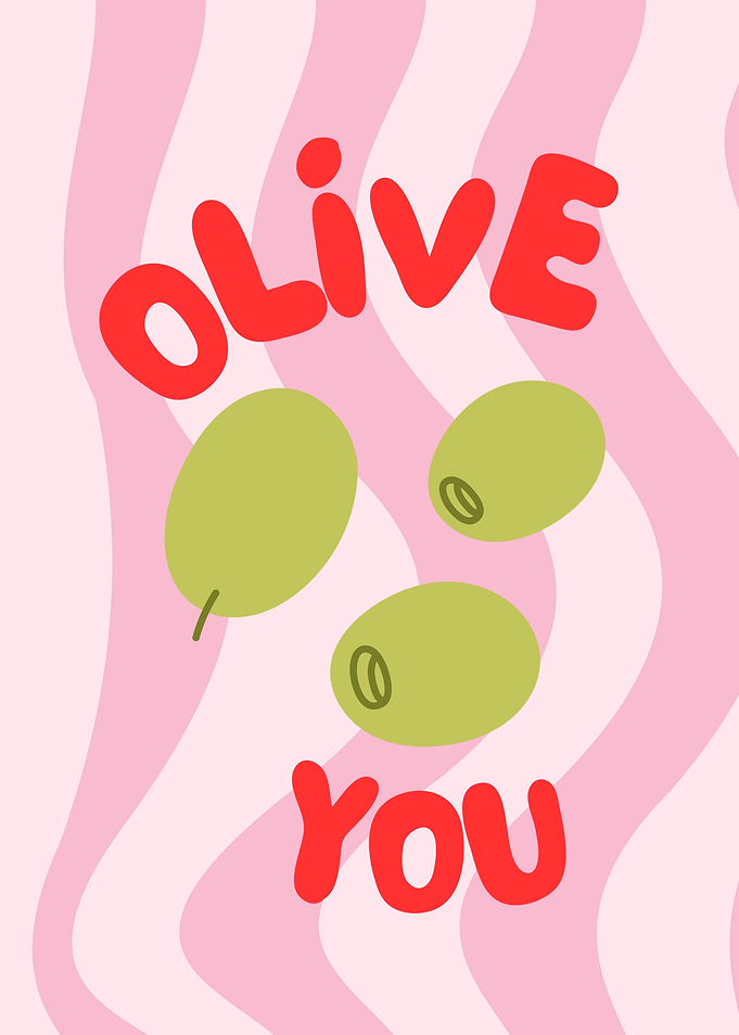 Olive You Pun Art
