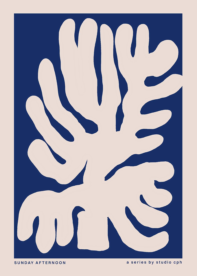 Abstract Coral Art Print