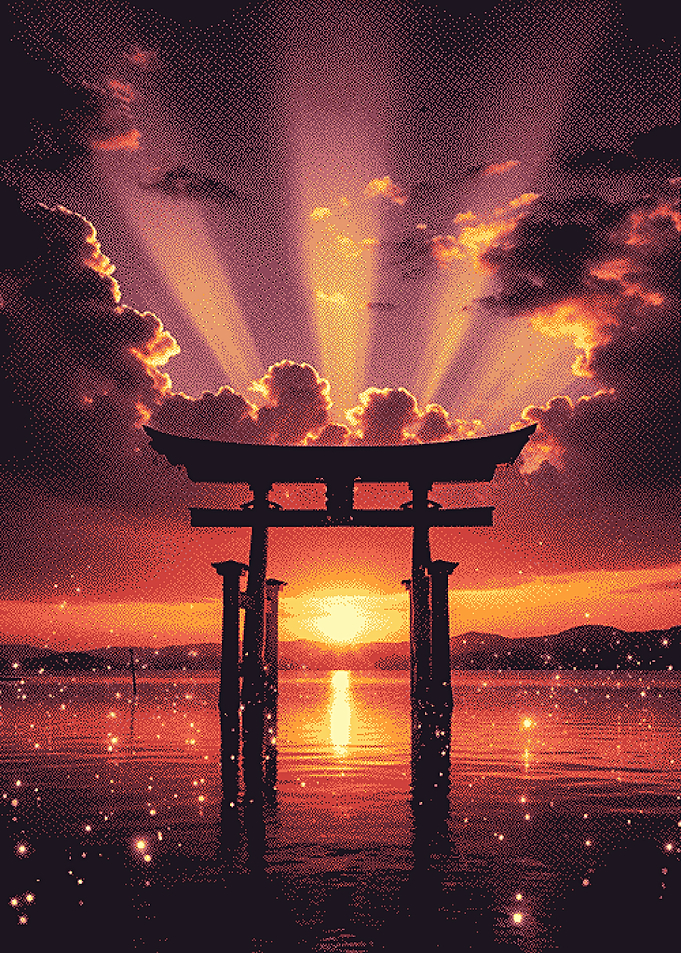 Torii Gate at Sunset