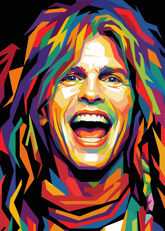 David Lee Roth Colorful Pop Art Portrait