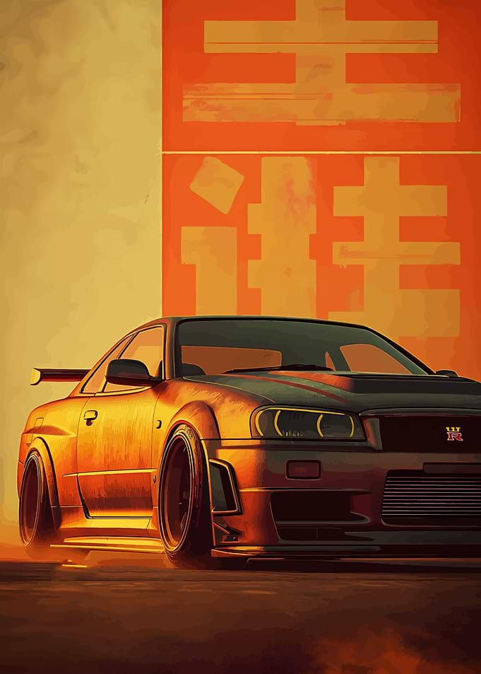 Nissan Skyline R34 Art