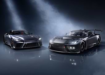 Two Sleek Sports Cars in Studio
